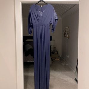 Navy maternity gown